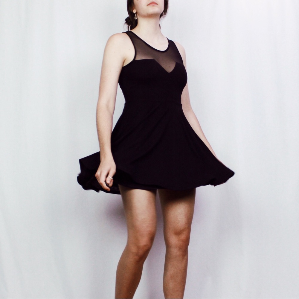 Flirty Black Cocktail Dress